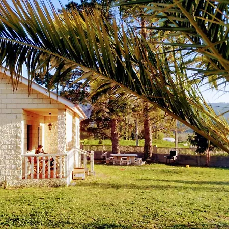 Casa En La Playa De Area Con Finca Privada Viveiro Zewnętrze zdjęcie